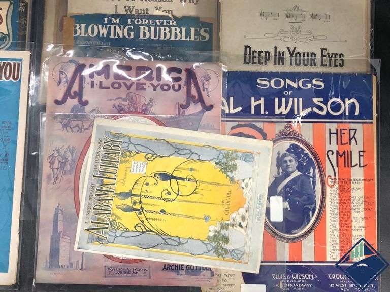 Antique Sheet Music Books Estate Details