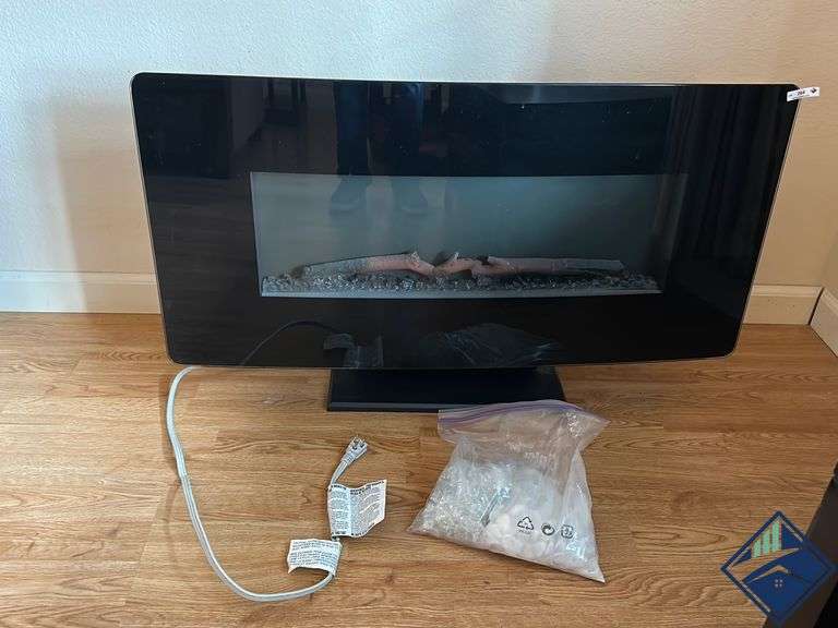 Greenway Electric Fireplace with Extra Rocks Estate Details