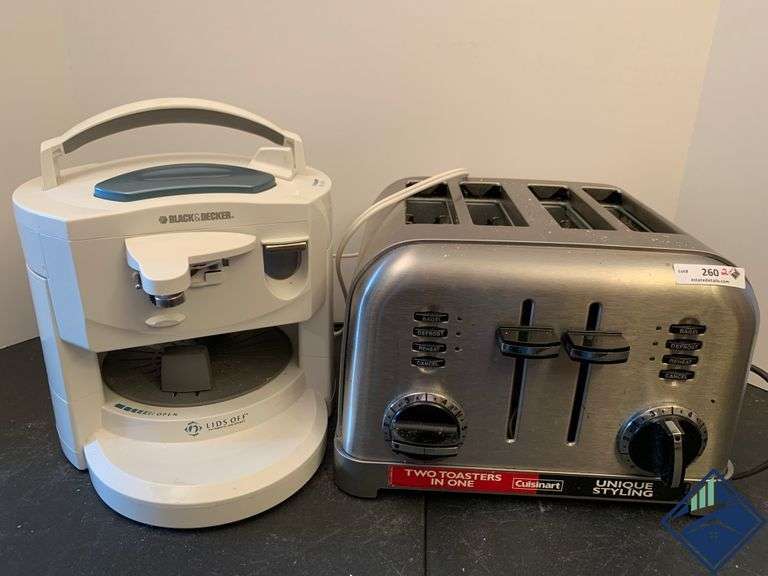 Cuisinart Toaster & Black & Decker Can Opener Estate Details