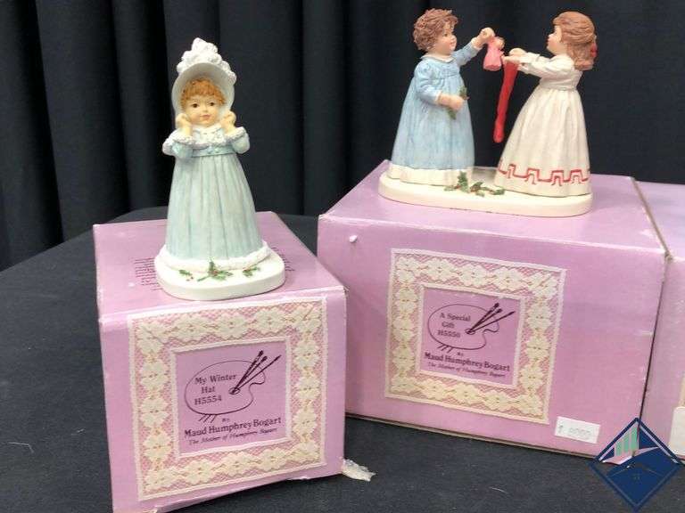 Maud Humphrey Bogart Winter Themed Figurines Estate Details