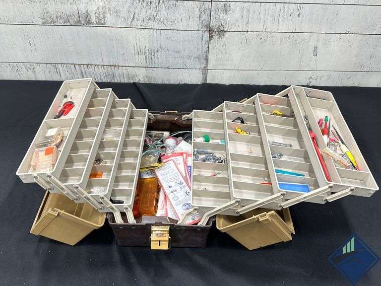 Plano Tackle Box with Fishing Hooks, Weights, Etc. Estate Details