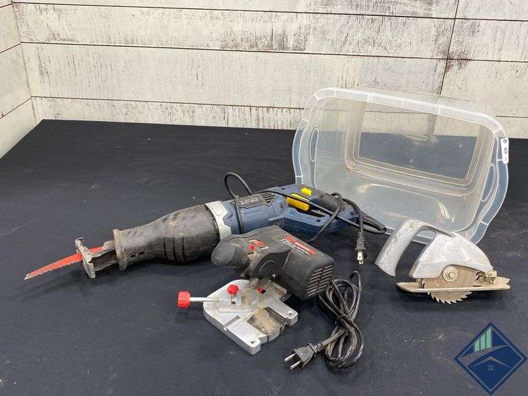 Chicago Electric Reciprocating Saw & Drill Master 2" Bench Top Cutt Off