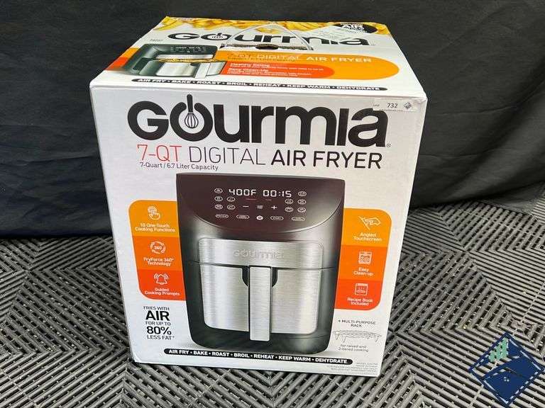 Gourmia 7 Quart Digital Air Fryer Estate Details