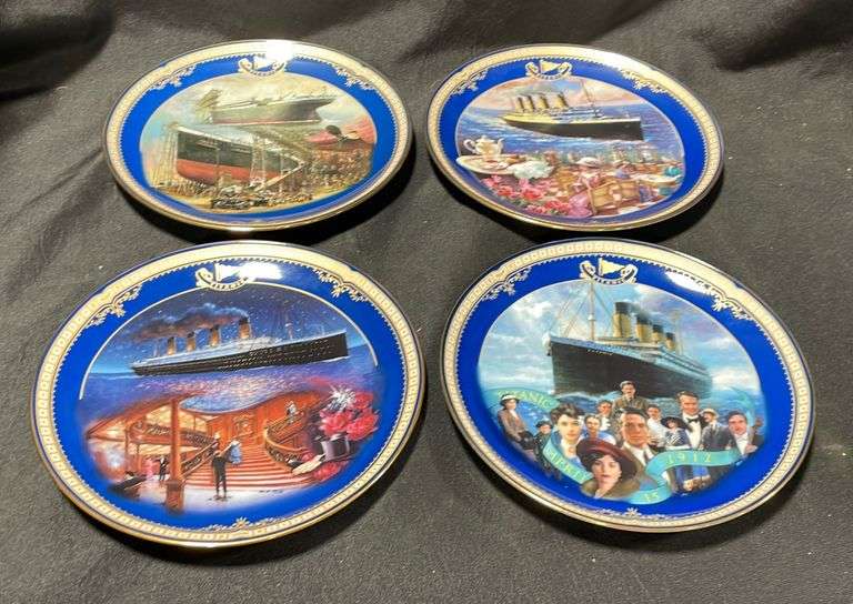 Bradford Exchange Titanic Plates Auction Services LTD