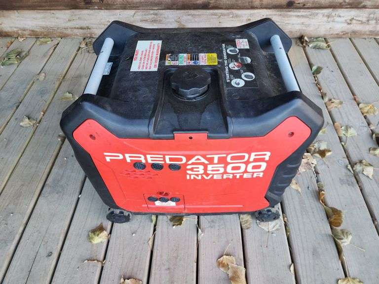 Predator 3500 Generator, Low Hours, Runs Great Per Seller - Fragodt