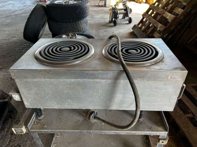 220V 2 Burner Table Top Stove - Fragodt Auction and Real Estate LLC