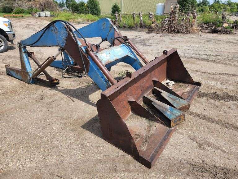 Allied Hydraulic Loader, 7’ Bucket with Mounting Brackets, Came off