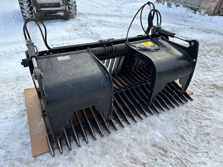 72” Berlon Quick Attach Grapple Bucket Fragodt Auction and Real