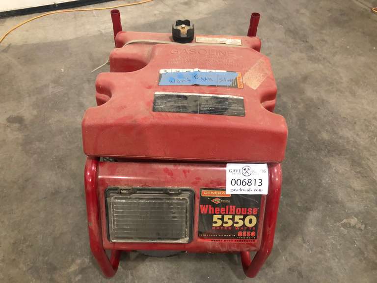 Generac Wheelhouse 5550 Generator - Gavel Roads Online Auctions