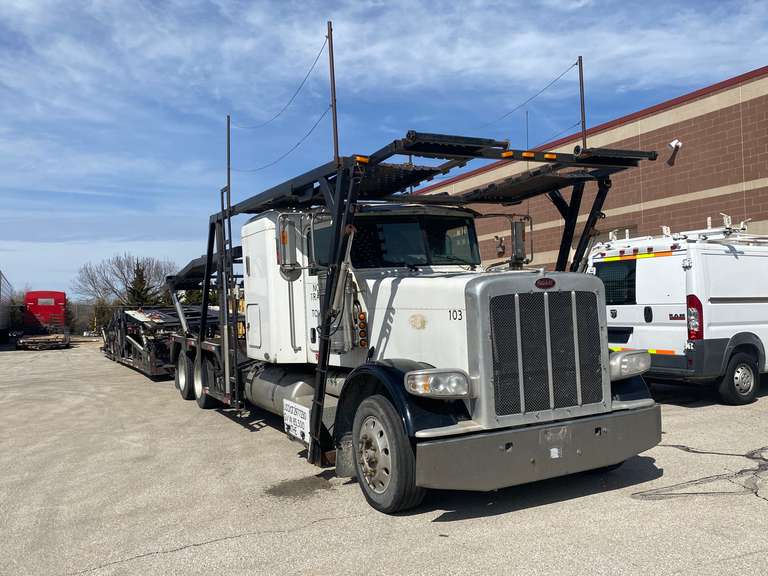 2008 Peterbilt Truck w/2006 Delavan 9Car Carrier Trailer Gavel Roads