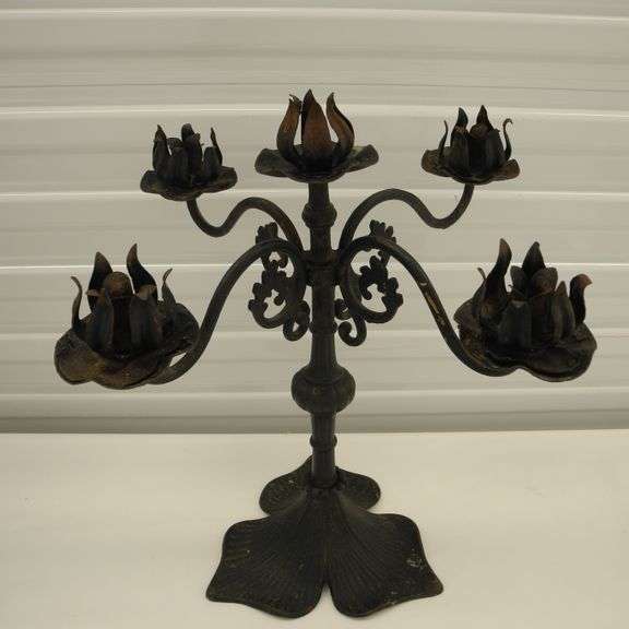 Antique Iron Candelabra GC5 Auctions