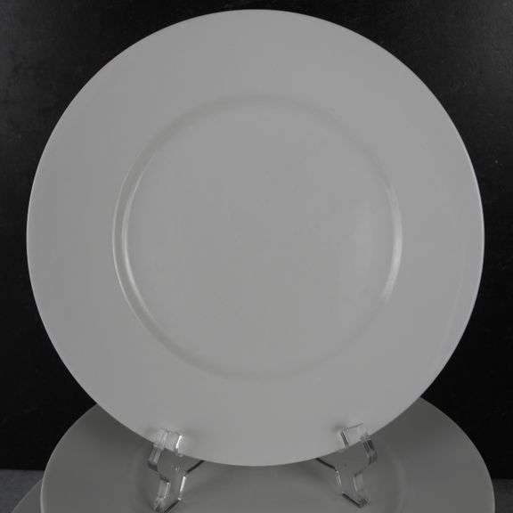 16 Pc. Mikasa Ultima Satin White China Dinner & Salad Plates GC5 Auctions
