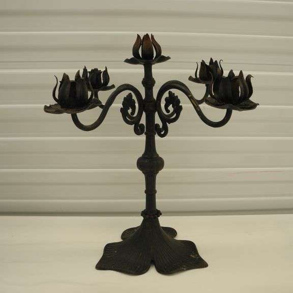 Antique Iron Candelabra GC5 Auctions