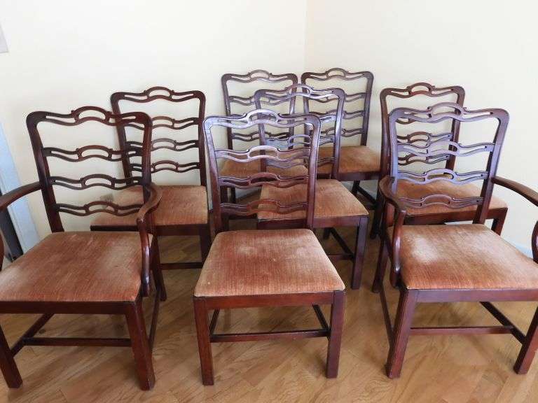 Lot of 8 White Furniture Co. Dining Room Chairs Hillsborough, NC