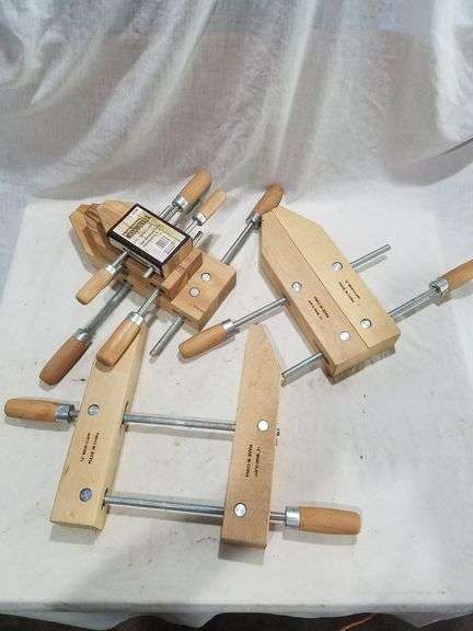 Professional Woodworker 3 piece wood clamp set. G - AuctionGrooVe.com
