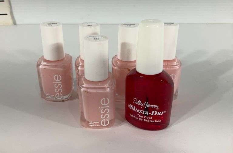 5 Essie nail polish in Madamoiselle and a Sally Hansen top coat Hash Auctions