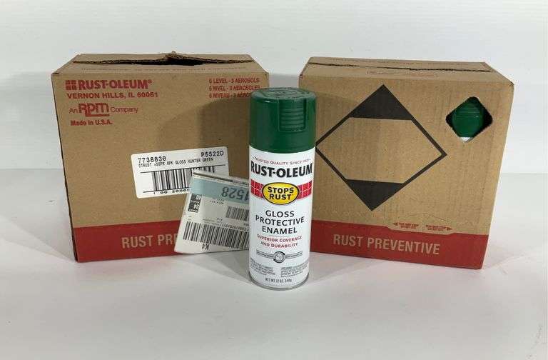 12 cans of Rustoleum gloss protective enamel Hash Auctions
