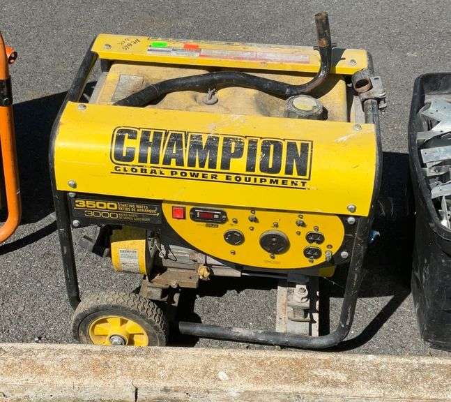 Champion 3500 Generator, Note needs repairs, not working Hash Auctions