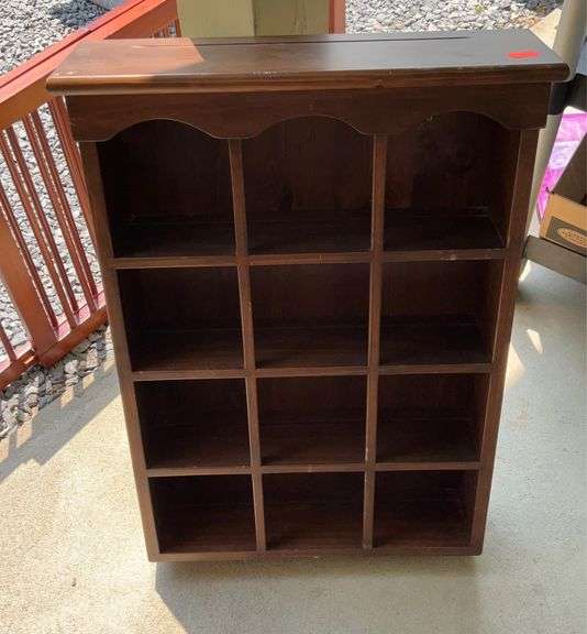Wood display shelf 29.5x21x6.5” Hash Auctions
