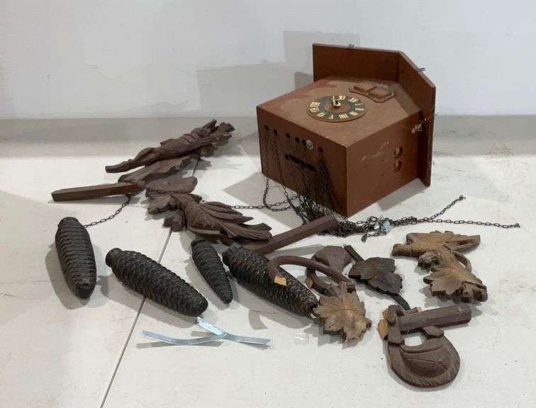 Wooden coocoo clock parts Hash Auctions