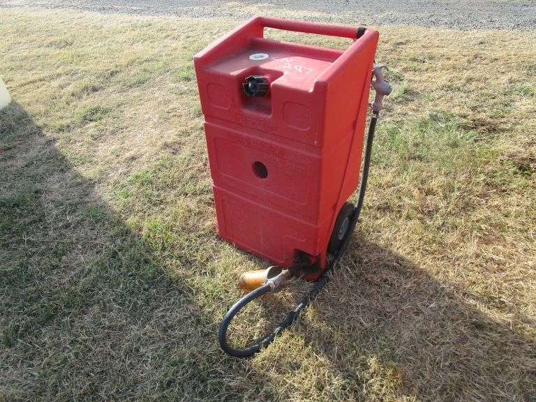 25 GAL GAS CADDY ON WHEELS Heaverlo Northwest Auctions