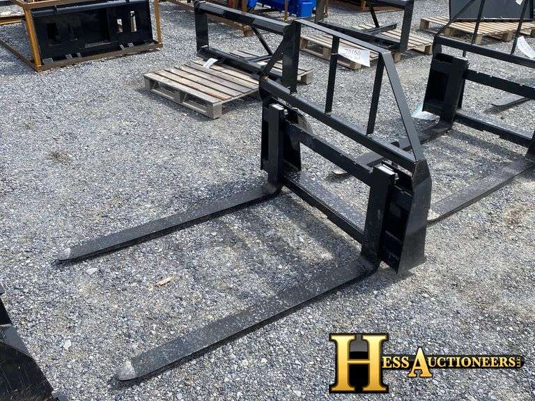 MOWER KING SA FORK SET SKID STEER ATTACHMENT Hess Auctioneers