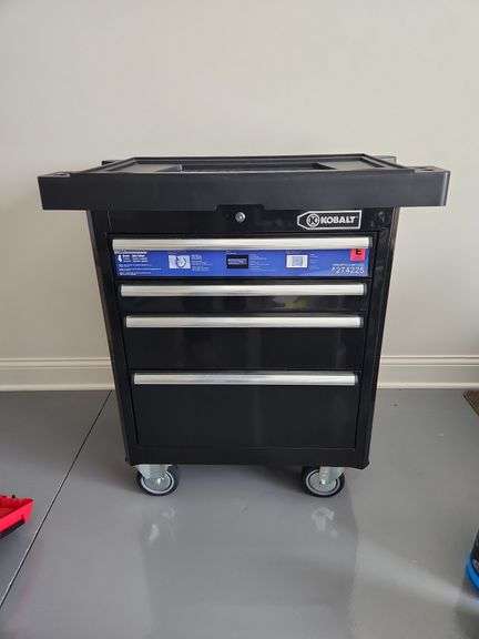 Kobalt 4 Drawer Rolling Tool Cart - Halfhill Auction Group