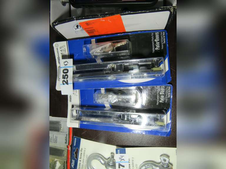 BARTON KRAMER PLATED PATIO DOOR LOCK WITH KEY Dallas Online Auction