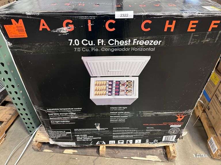 [MSRP 259.0] Magic Chef 7.0 cu. ft. Chest Freezer in White Dallas