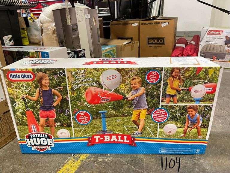 Little Tikes Totally Huge Sports TBall Set 2pc Dallas Online Auction Company