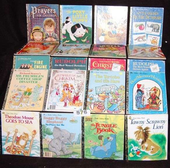 HUGE COLLECTION OF LITTLE GOLDEN BOOKS VINTAGE NEW AND PREOWNED 25