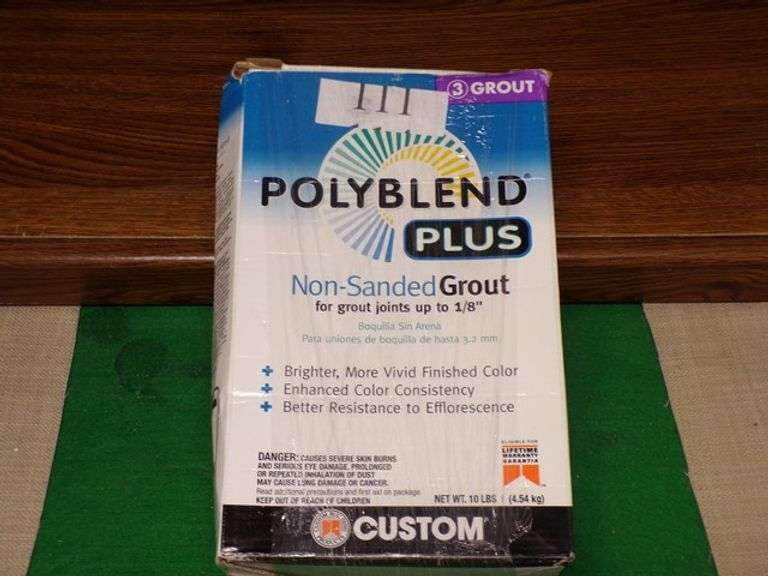 Polyblend Plus NonSanded Grout for grout joints up to ⅛ inch 10 lbs