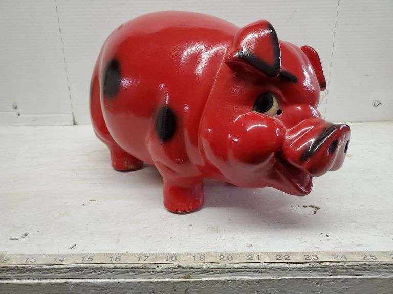 LARGE CERAMIC PIGGY BANK Isabell Auction
