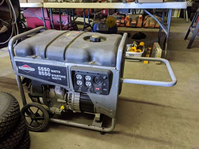 BRIGGS & STRATTON 5550WATT PORTABLE GENERATOR Isabell Auction