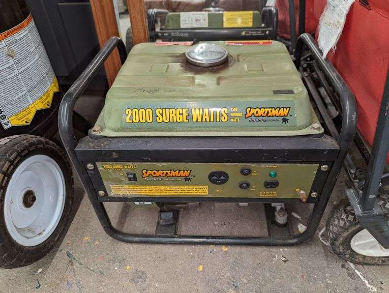 SPORTSMAN 2000-WATT SURGE WATT GENERATOR - Isabell Auction