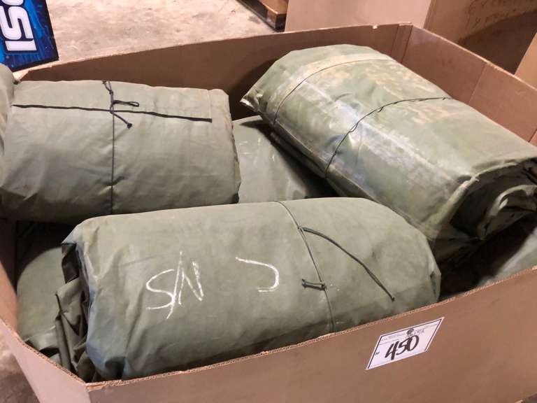 Qty of Army Tarps Jardine Auctioneers