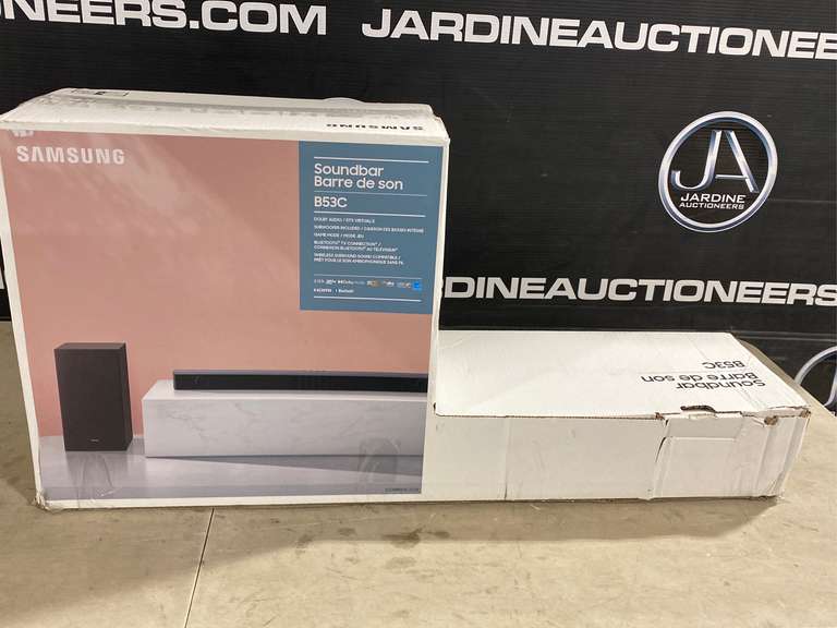 Samsung sound bar B53C - Jardine Auctioneers