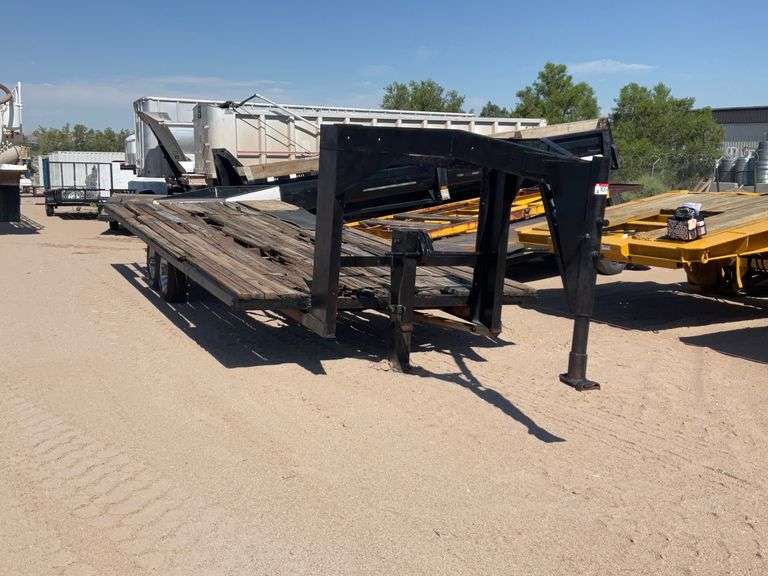 Shop Built Gooseneck Utility Trailer Frame Albuquerque, NM J&J Auctioneers LLC