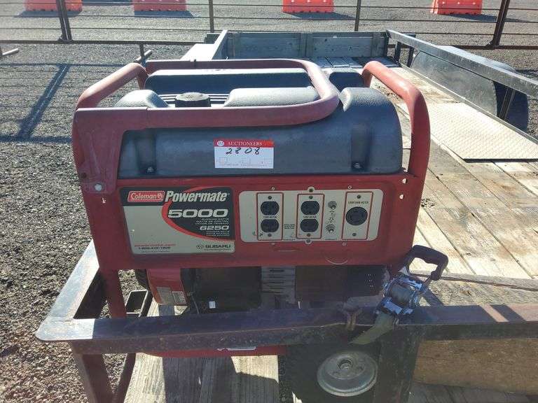 Coleman Powermate 5000 watt Generator - J&J Auctioneers LLC