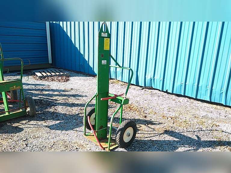 SUMNER OXYGEN/ACETYLENE TANK TORCH CART, RUBBER TIRES Jeff Martin