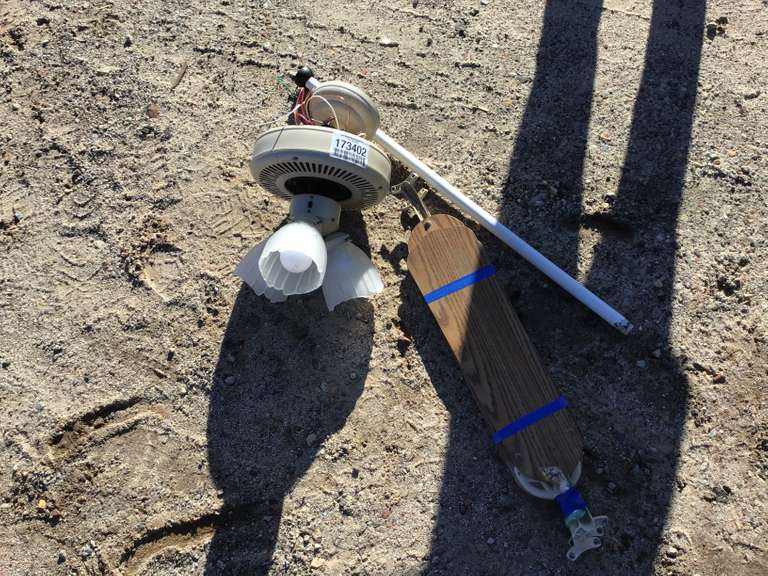 HAMPTON BAY CEILING FAN, (3) LIGHTS Jeff Martin Auctioneers, Inc.