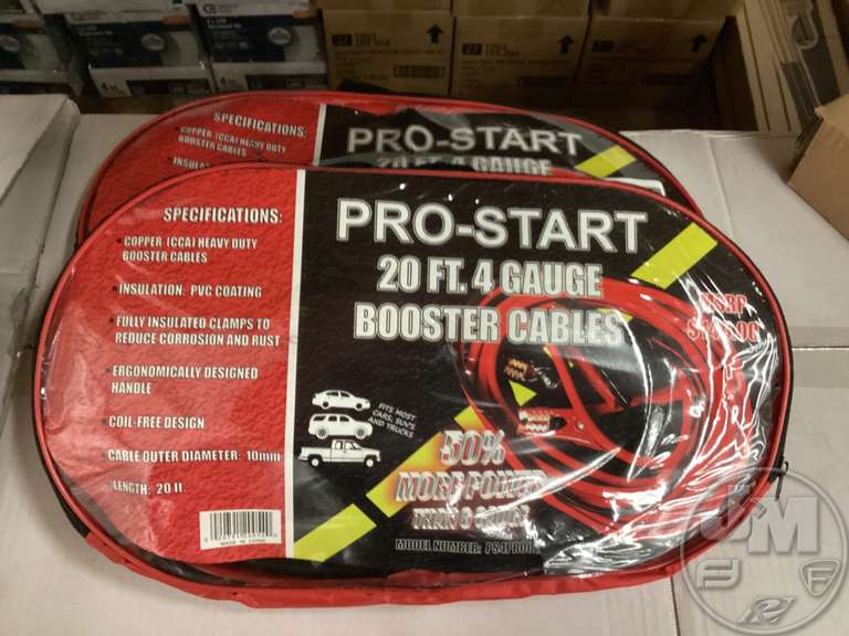 PROSTART 4 GA 20' JUMPER CABLES Jeff Martin Auctioneers