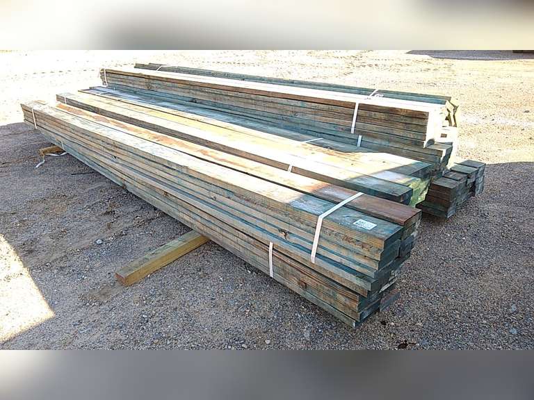 QTY OF 2" X 6" X 14' EXTERIOR FIREX LUMBER Jeff Martin Auctioneers, Inc.