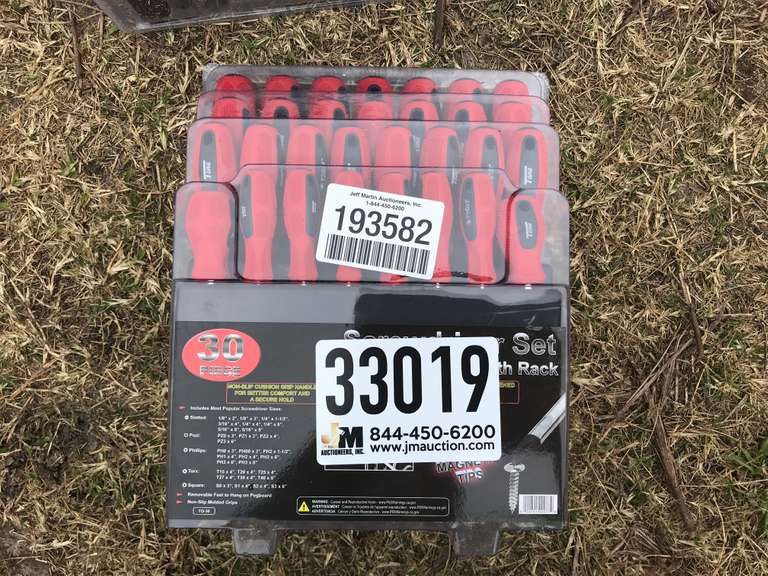 30 PC TORQ SCREWDRIVER SET W/ STORAGE RACK Jeff Martin Auctioneers, Inc.