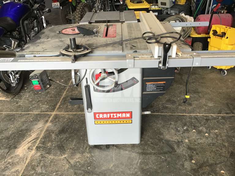 CRAFTSMAN 10" PREMIUM HYBRID TABLE SAW, 120V 15AMPS, 60HZ Jeff Martin Auctioneers, Inc.