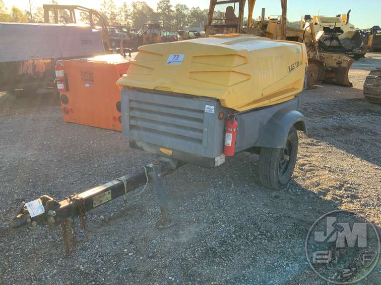 2013 ATLAS COPCO XAS 185 JD7PE PORTABLE AIR COMPRESSOR SN 4500A1012DR042530 Jeff Martin