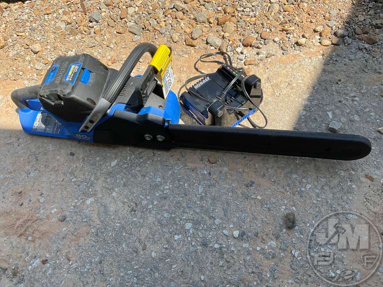 KOBALT 80V BRUSHLESS CORDLESS CHAIN SAW Jeff Martin Auctioneers, Inc.