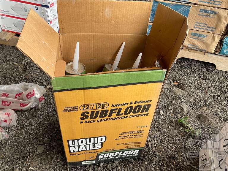 QTY OF (6) LIQUID NAILS SUBFLOOR & DECK CONSTRUCTION ADHESIVE, Jeff