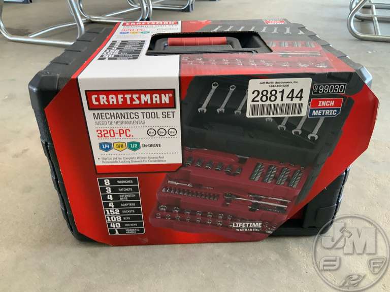 CRAFTSMAN 99030 320 PC MECHANICS TOOL SET Jeff Martin Auctioneers, Inc.