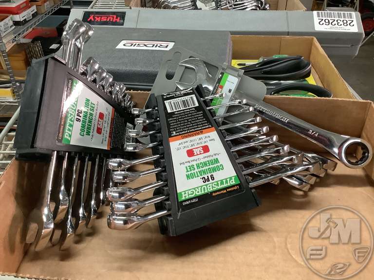 PITTSBURGH SAE COMBINATION WRENCH SETS, ONE RATCHETING Jeff Martin